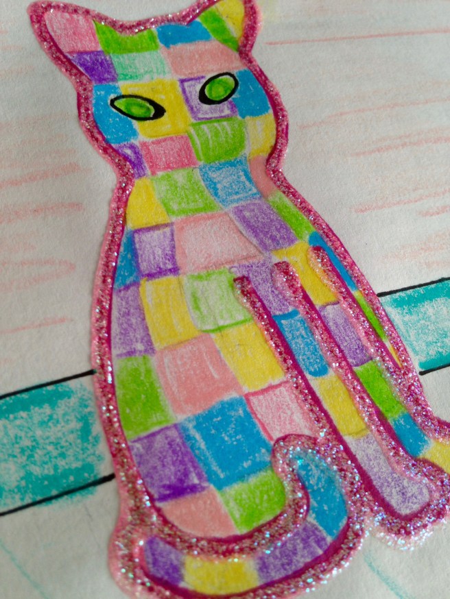 Pastel Patchwork Cat
